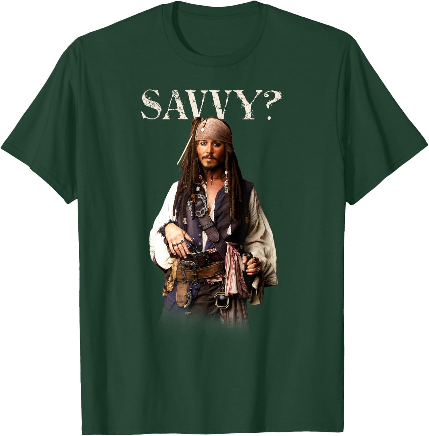 Disney Pirates of the Caribbean Captain Jack Savvy? T-Shirt - T-Shirt | Forest