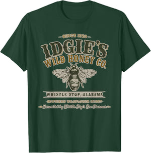 Idgies Wild Honey Co Whistle Stop Alabama Bee Charmer Retro T-Shirt - T-Shirt | Forest