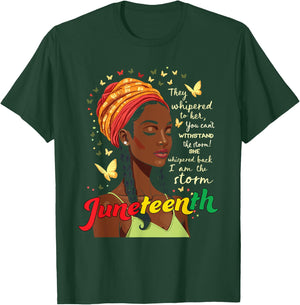 Juneteenth African American 1865 Women Men Juneteenth T-Shirt - T-Shirt | Forest