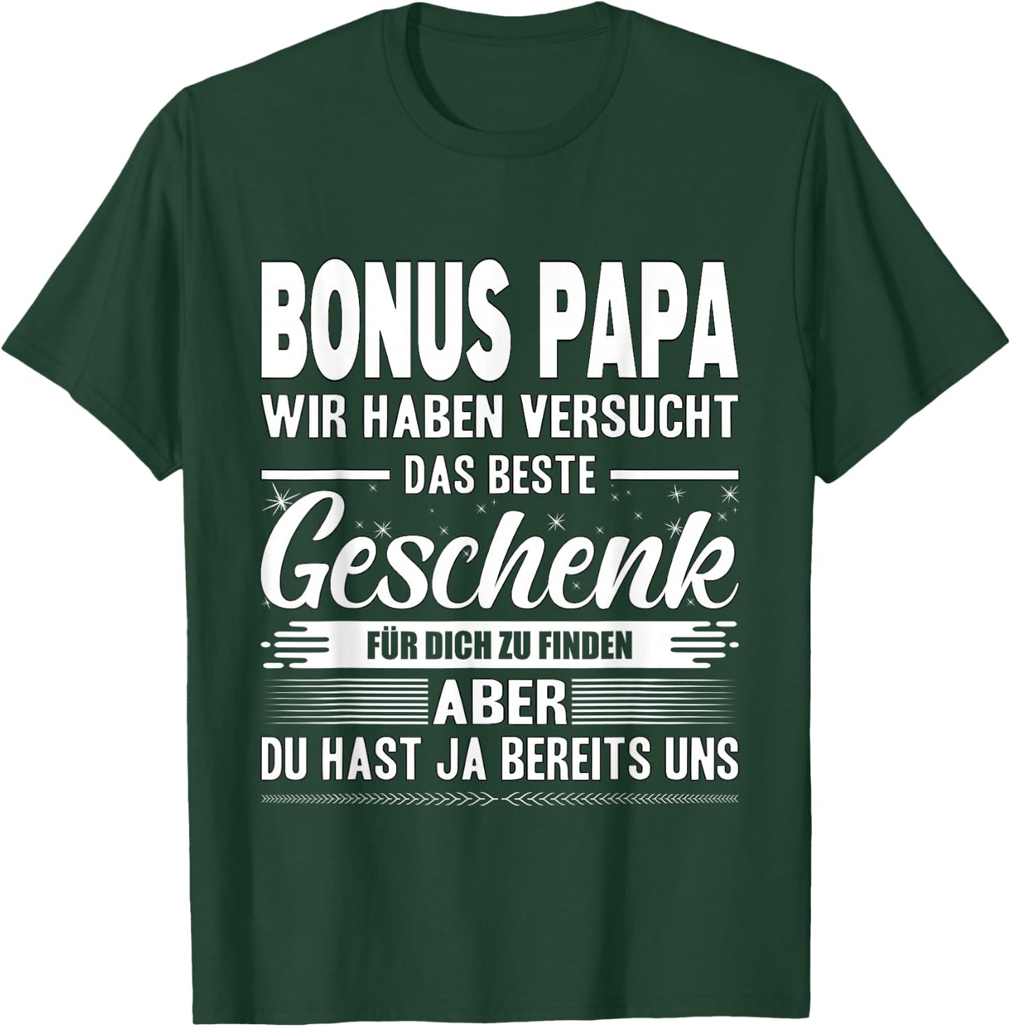 Bonus Papa Stiefvater Stiefpapa Bester Papa Der Welt Vater T-Shirt - T-Shirt | Forest