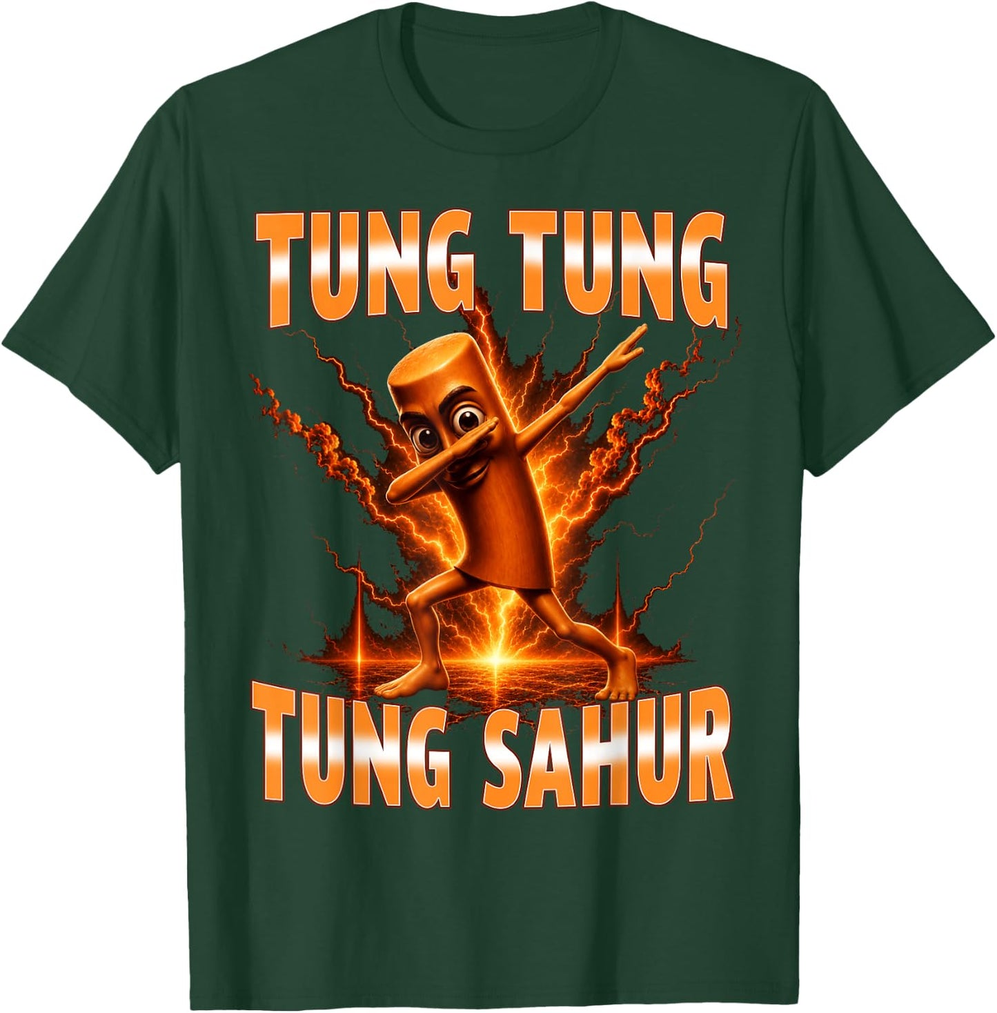 Tung Tung Tung Sahur is Calling Funny Italian Dab Dance T-Shirt - T-Shirt | Forest
