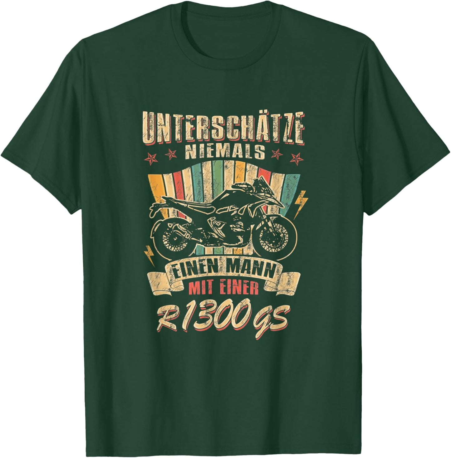 R1300GS Motorcycle Travel Enduro Speed Biker T-Shirt - T-Shirt | Forest