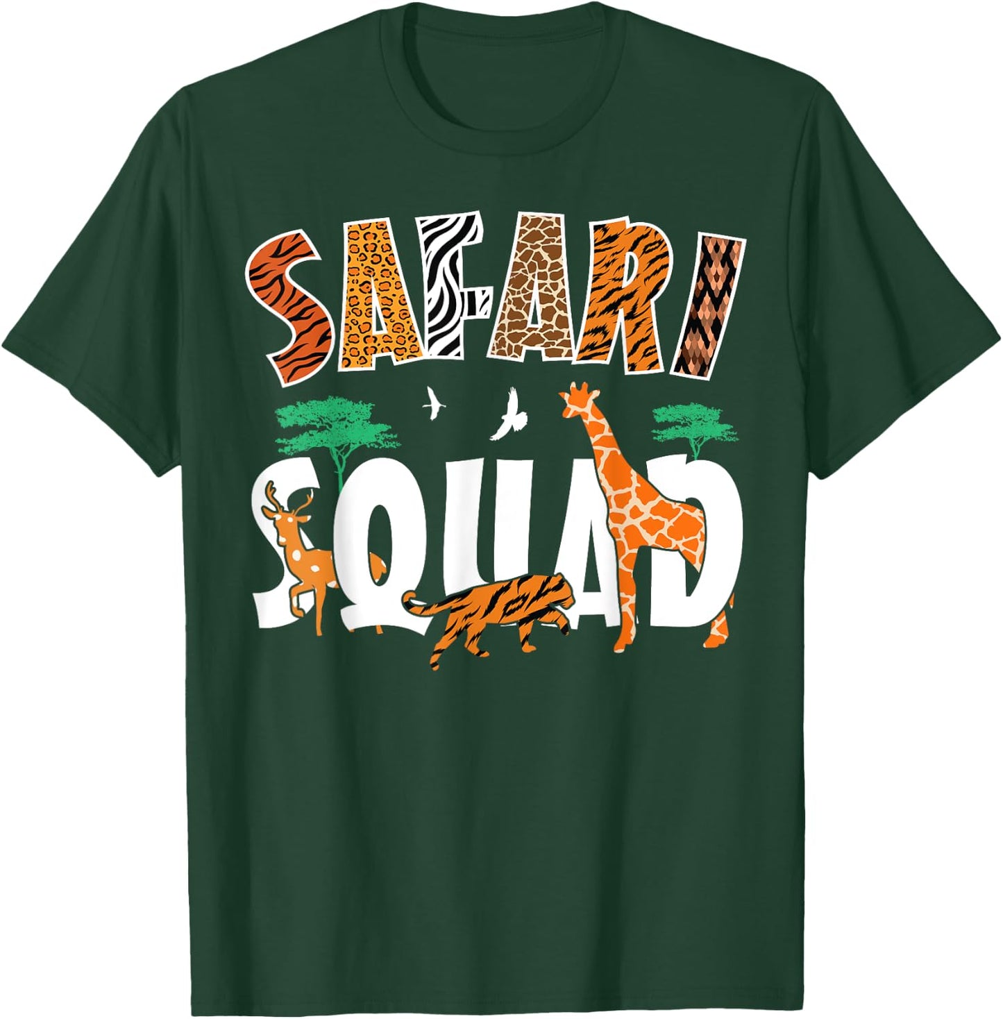Safari Squad Animals Zoo Lovers African Animal T-Shirt - T-Shirt | Forest