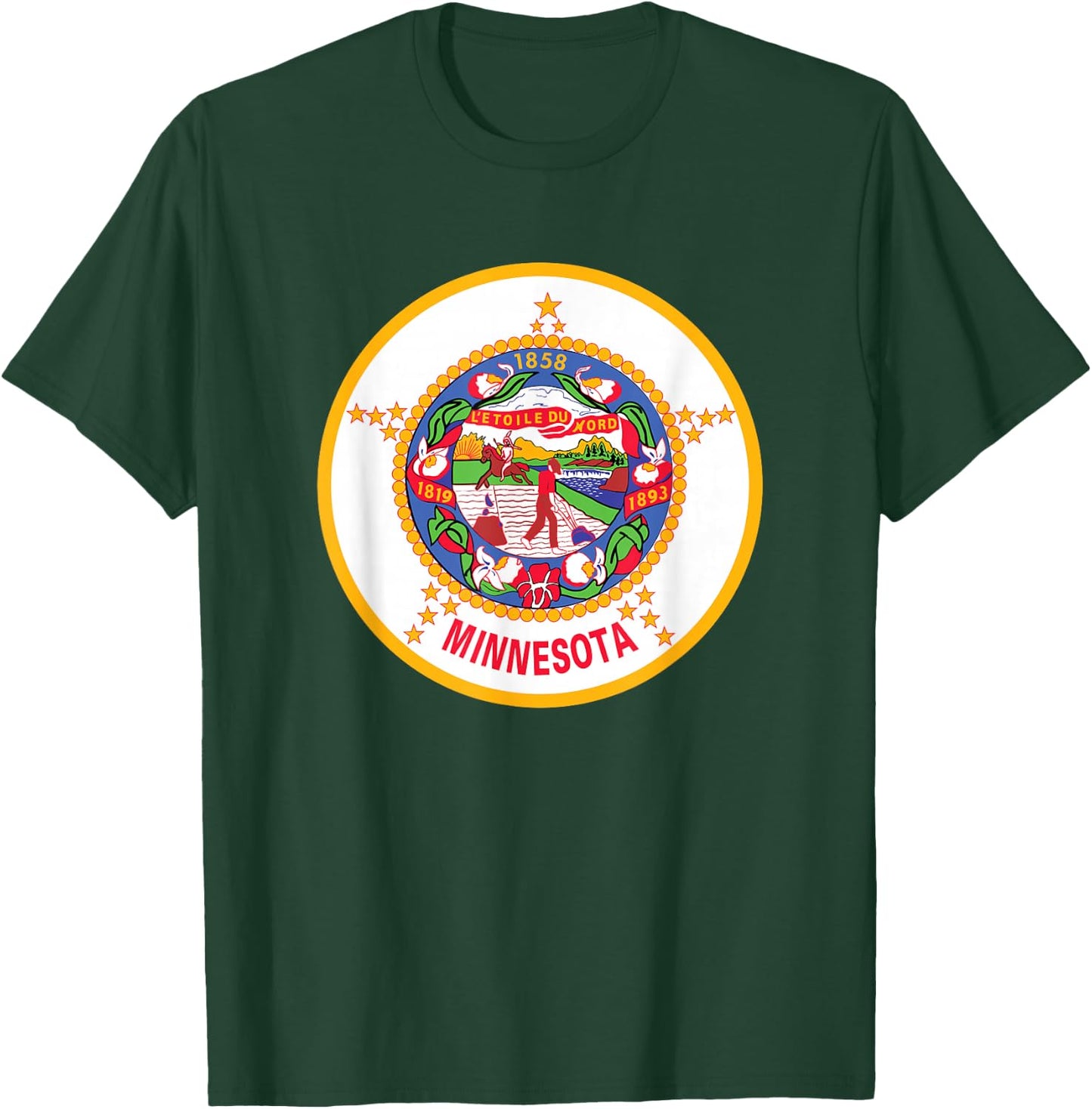 Original Minnesota Flag T-Shirt - T-Shirt | Forest