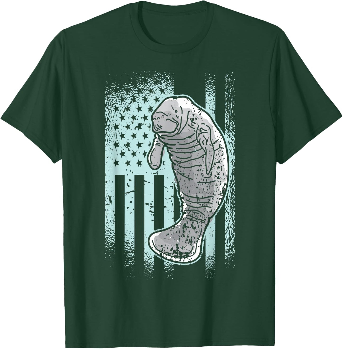 USA Manatee T-Shirt - T-Shirt | Forest