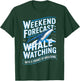 Weekend Forecast Whale Watch Orca Whale Watching T-Shirt - T-Shirt | Forest