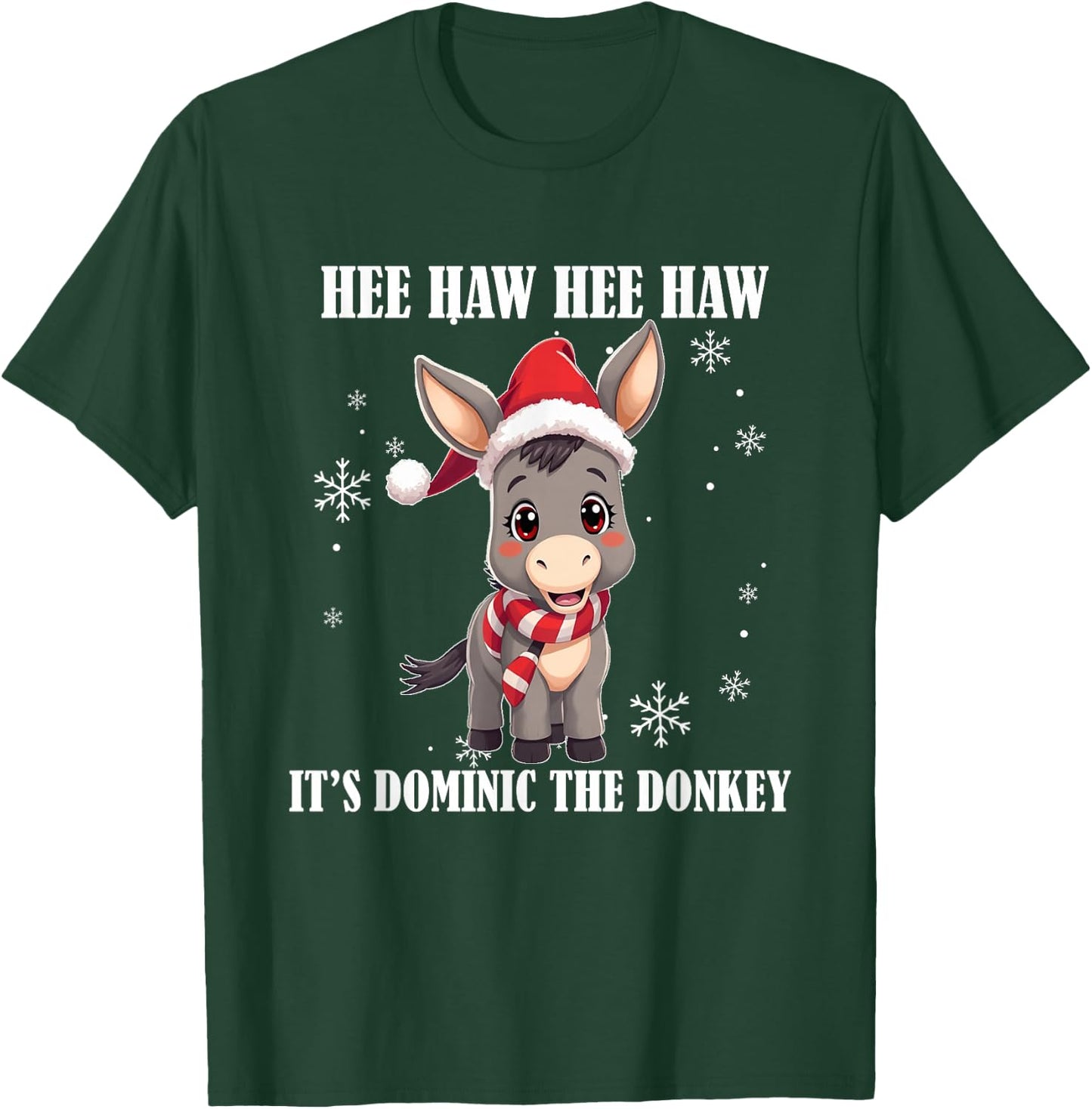 Funny Christmas Italian Christmas Donkey Dominic The Donkey T-Shirt - T-Shirt | Forest