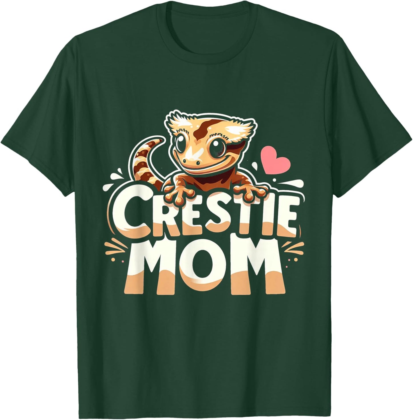 Crested Gecko Crestie Mom - Ultimate Reptile Lover T-Shirt - T-Shirt | Forest
