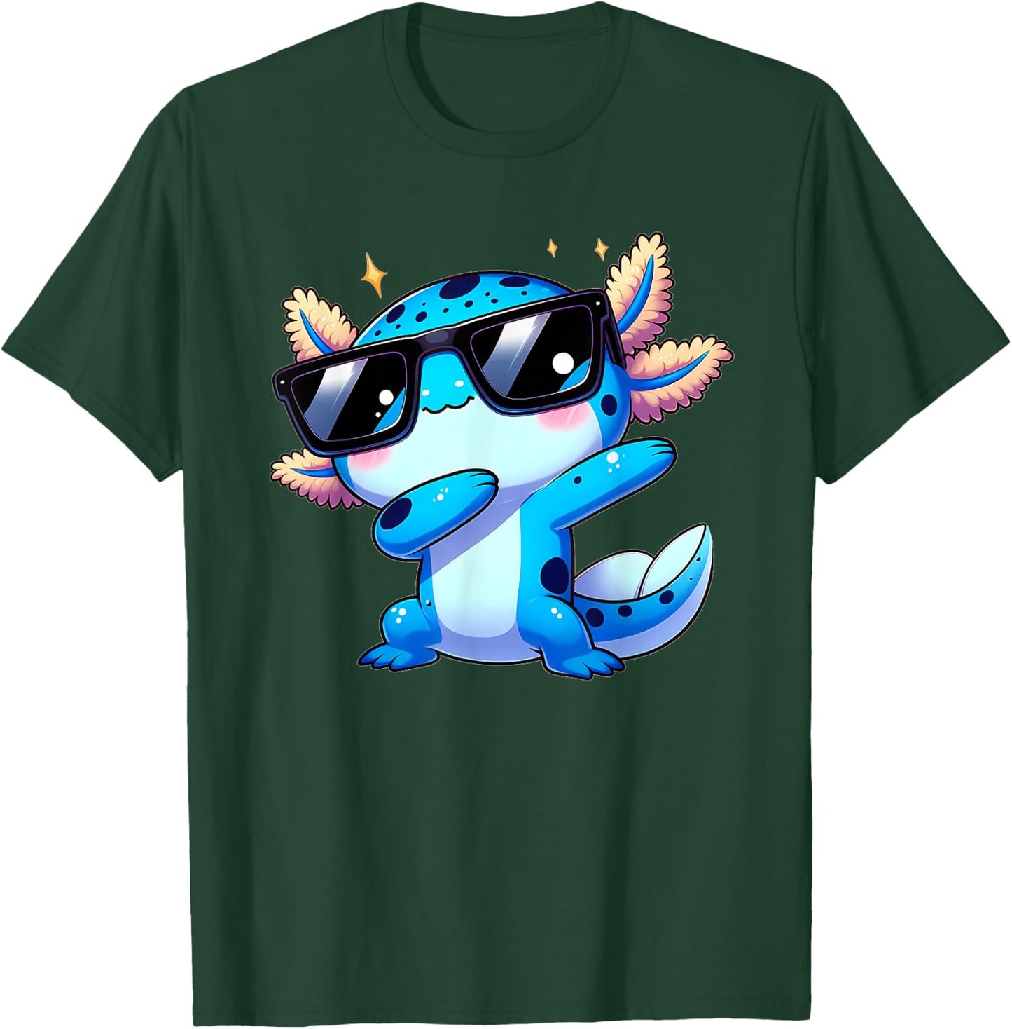 Funny Dabbing Axolotl Kawaii Axolotl Toddler Boys Kids , black T-Shirt - T-Shirt | Forest
