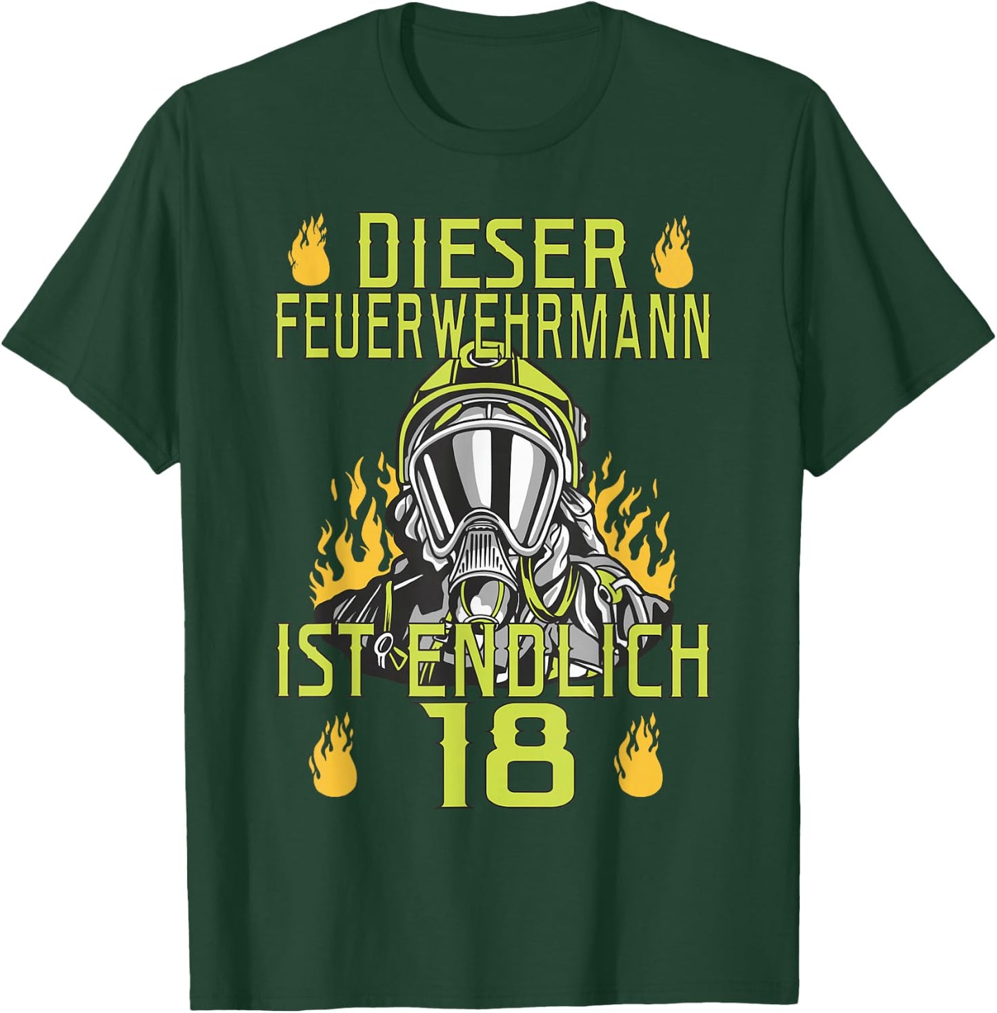 Dieser Feuerwehrmann ist endlich 18 - Freiwillige Feuerwehr T-Shirt - T-Shirt | Forest
