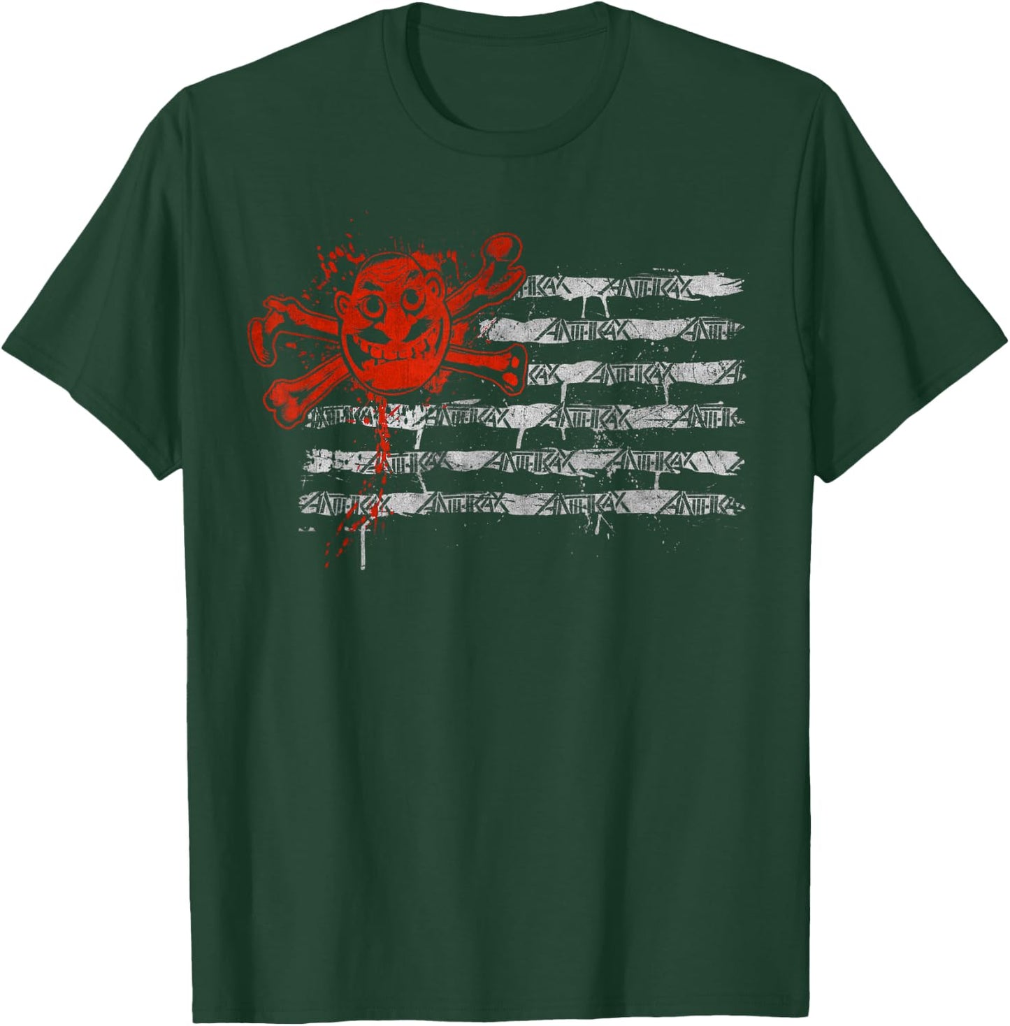 Anthrax Grunge Flag T-Shirt - T-Shirt | Forest