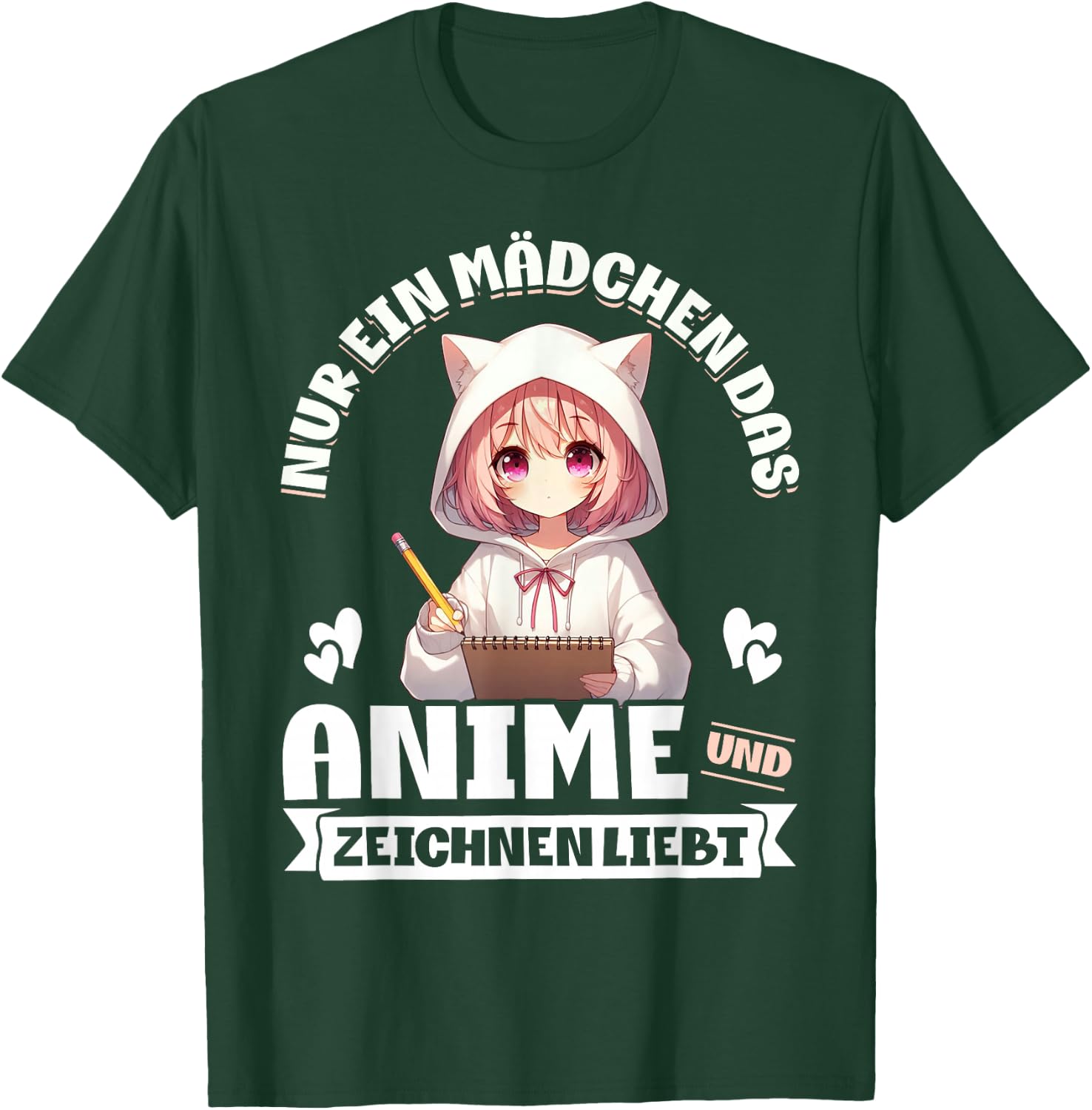 Nur Ein Mädchen Das Anime Und Zeichnen Liebt Japan Style T-Shirt - T-Shirt | Forest