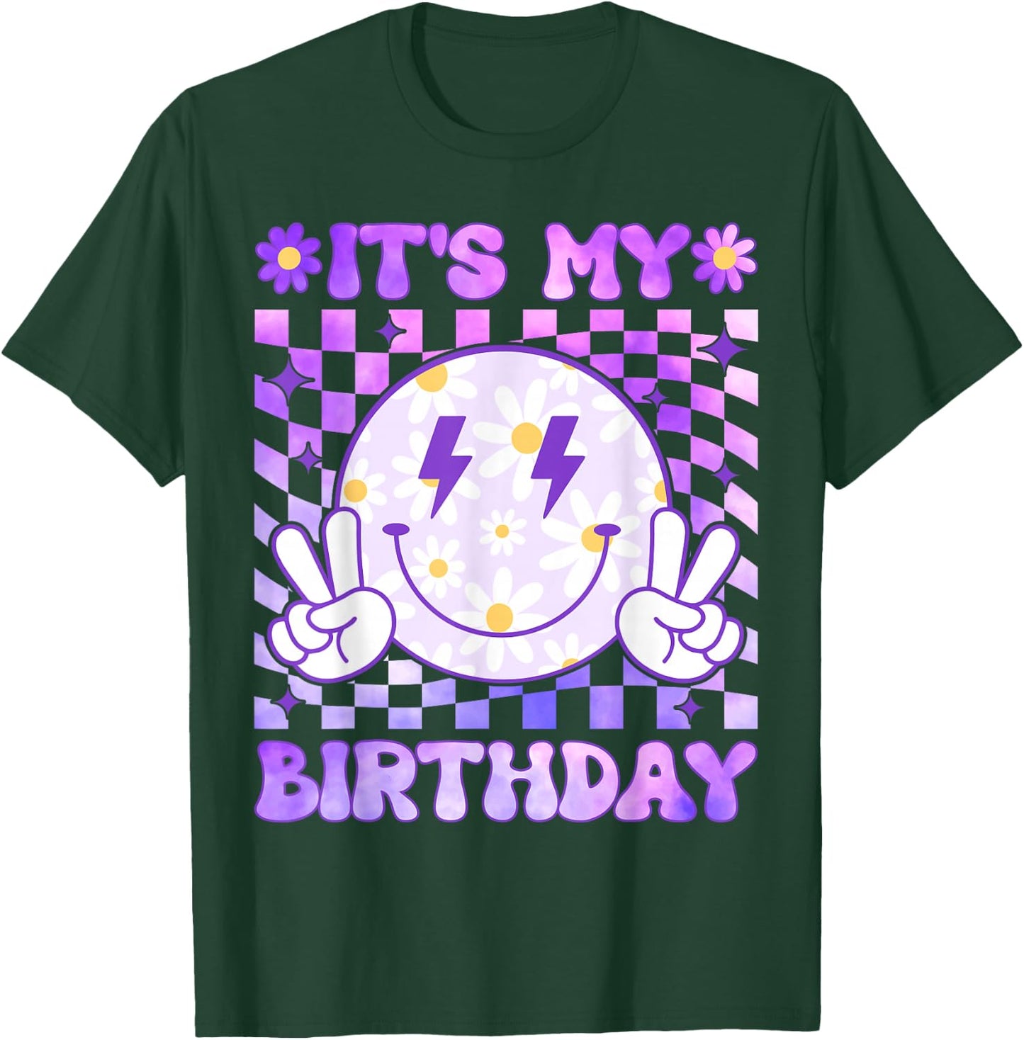 It's My Birthday Women Teens Girls Kid Birthday Party T-Shirt - T-Shirt | Forest