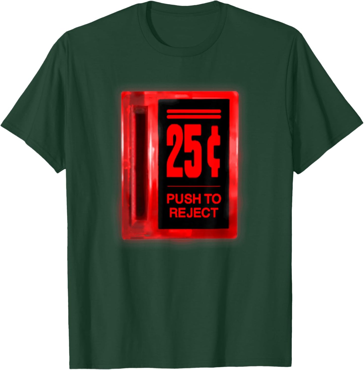 Arcade Coin Slot Glowing T-Shirt - T-Shirt | Forest