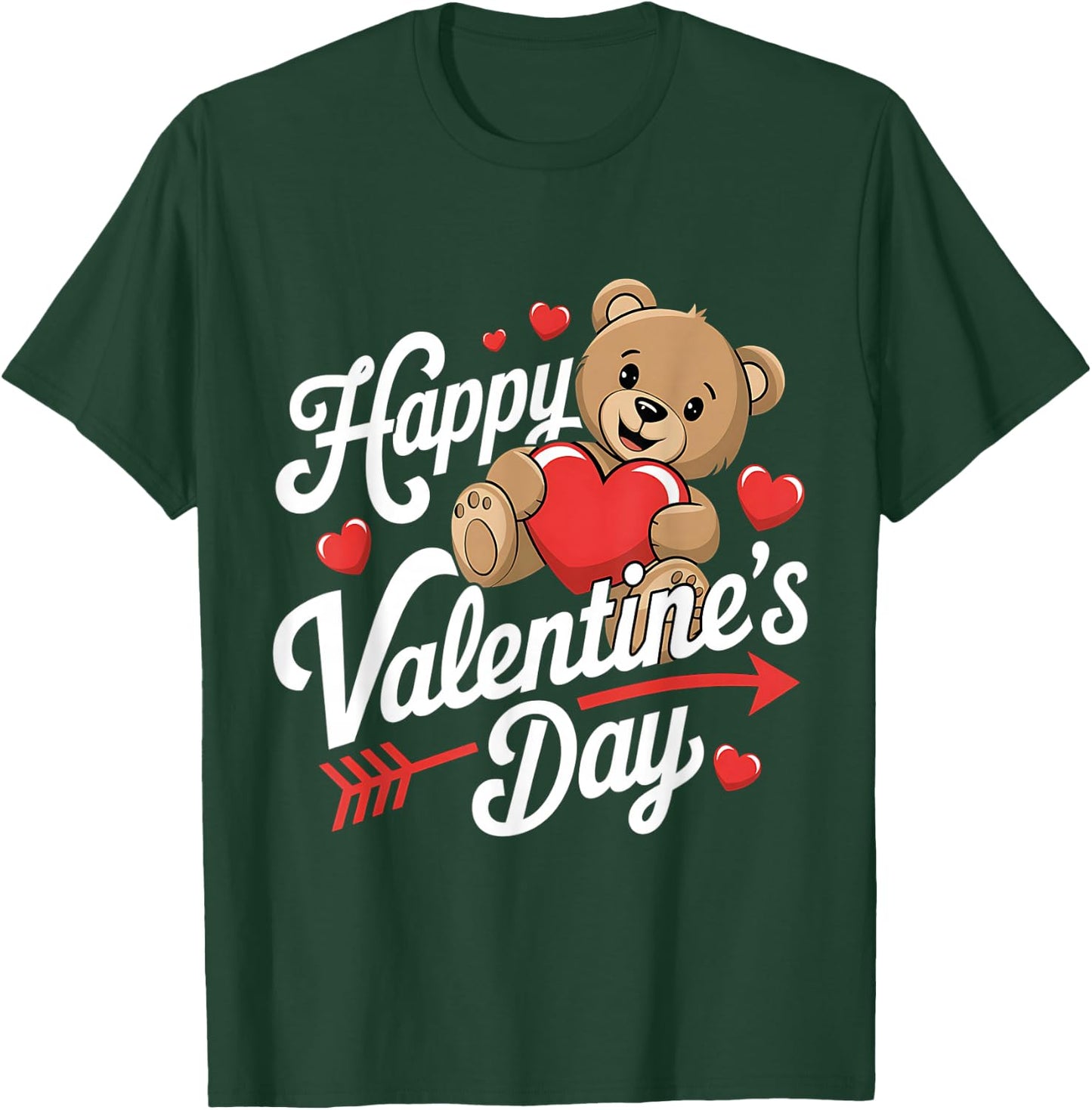 Happy Valentines Day Shirts Women Cute Valentine T-Shirt - T-Shirt | Forest