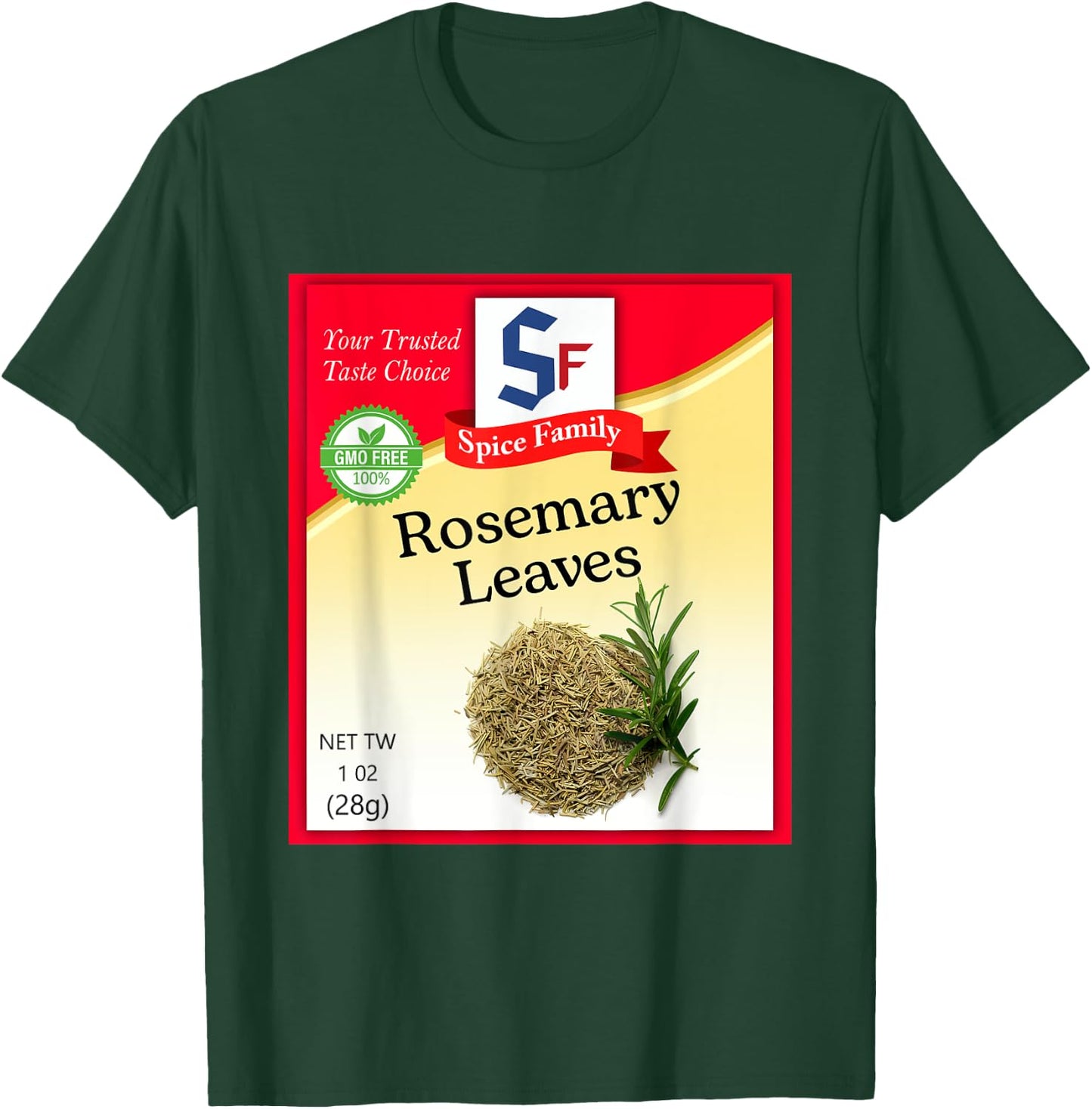 Rosemary Leaves Condiment Holiday Spice Group Costumes T-Shirt - T-Shirt | Forest