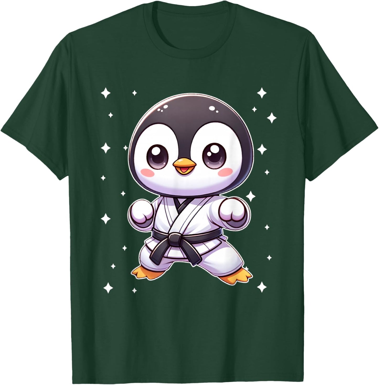 Cute kawaii karate penguin Martial Arts T-Shirt - T-Shirt | Forest