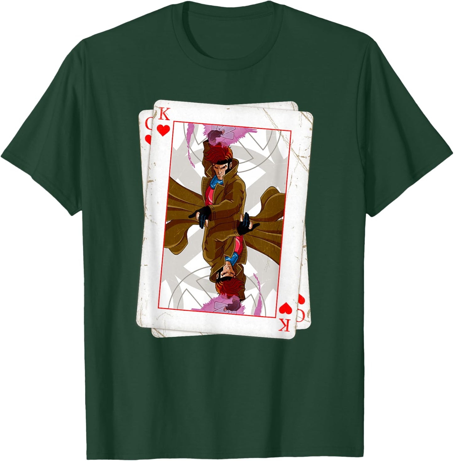 Marvel X-Men Gambit Playing Cards 90s T-Shirt - T-Shirt | Forest