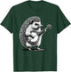 Hedgehog Playing Banjo Marching Band Musician Instrument T-Shirt - T-Shirt | Forest