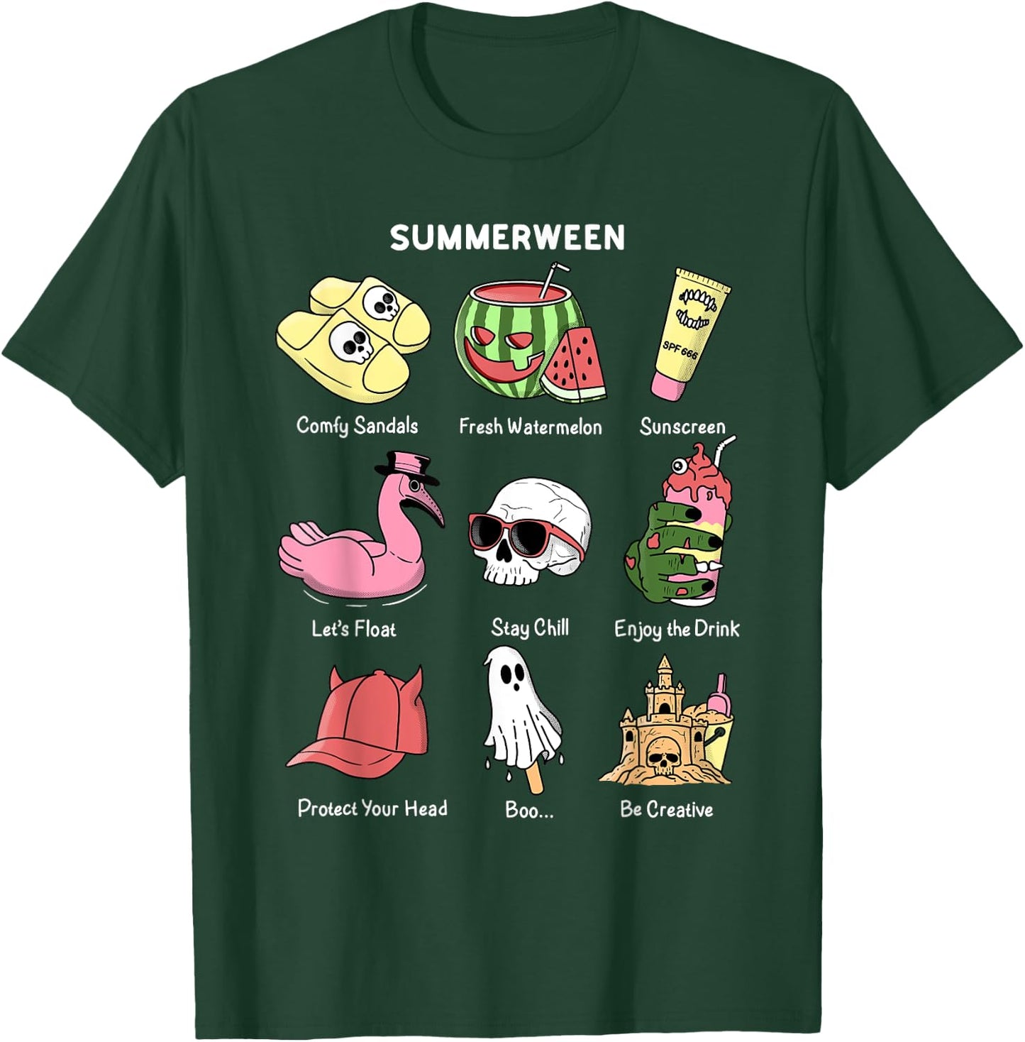 Summerween, Summer Halloween T-Shirt - T-Shirt | Forest