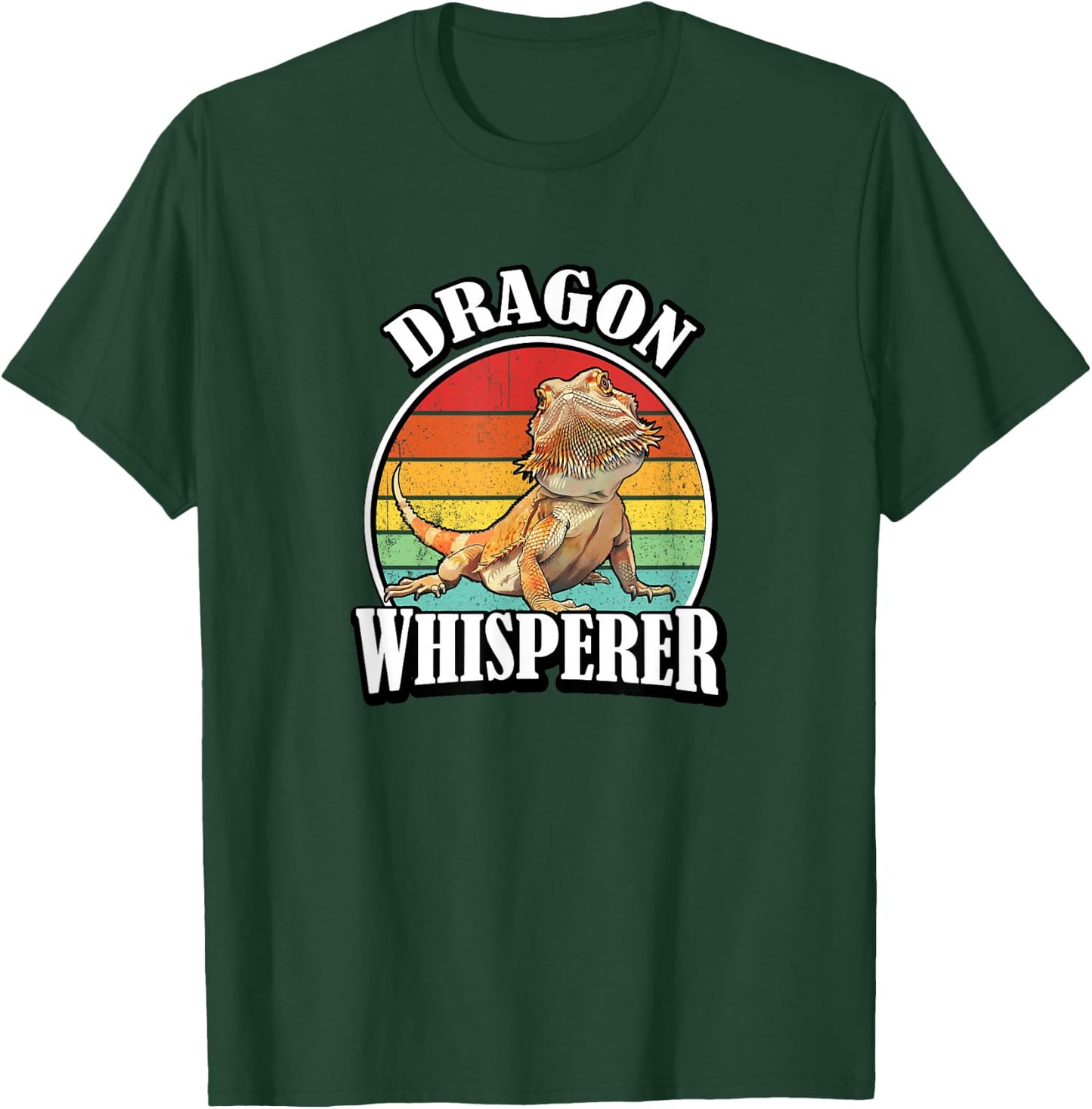 Kids Tiny Dinosaur Dragon Whisperer Bearded Dragon Lover T-Shirt - T-Shirt | Forest