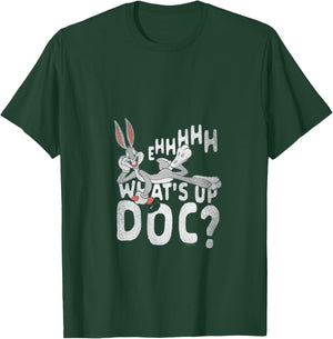 Looney Tunes Bugs Bunny What's Up Doc? V-Neck T-Shirt - T-Shirt | Forest