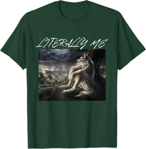 Literally Me Funny Alpha Werewolf Werewolf Meme , Black, S T-Shirt - T-Shirt | Forest