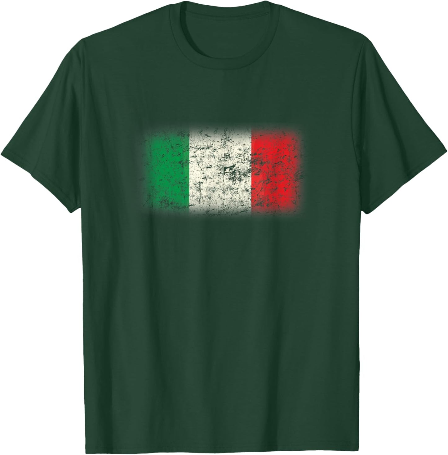 Vintage Italy Flag Cool Italia Italian Flags Gift Men Women T-Shirt - T-Shirt | Forest