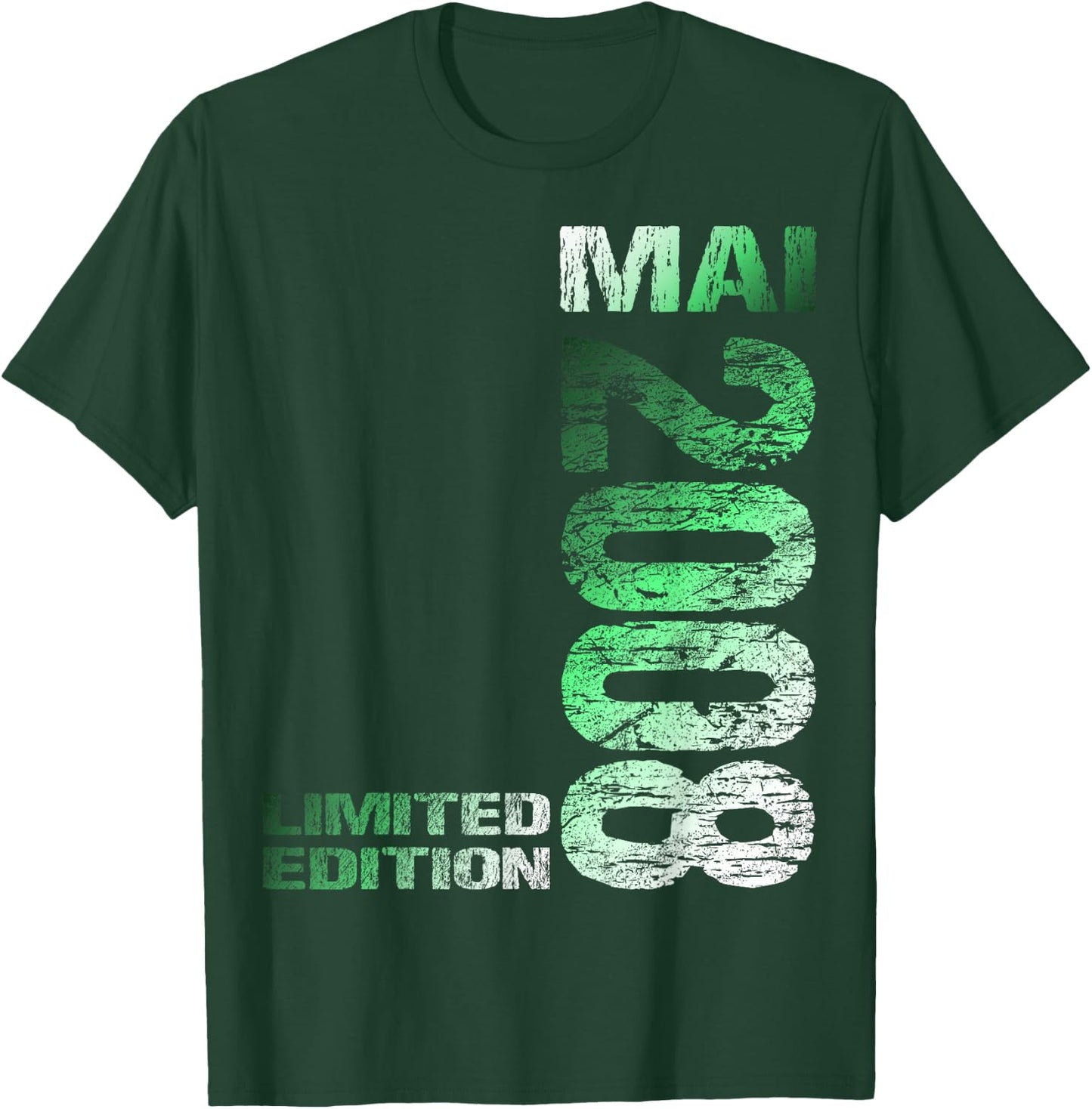 Mai 2008 Junge Mädchen 18. Geburtstag Limited Edition 18 T-Shirt - T-Shirt | Forest