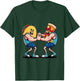 Taco Versus Pizza Anthropomorphic Arm Wrestling T-Shirt - T-Shirt | Forest