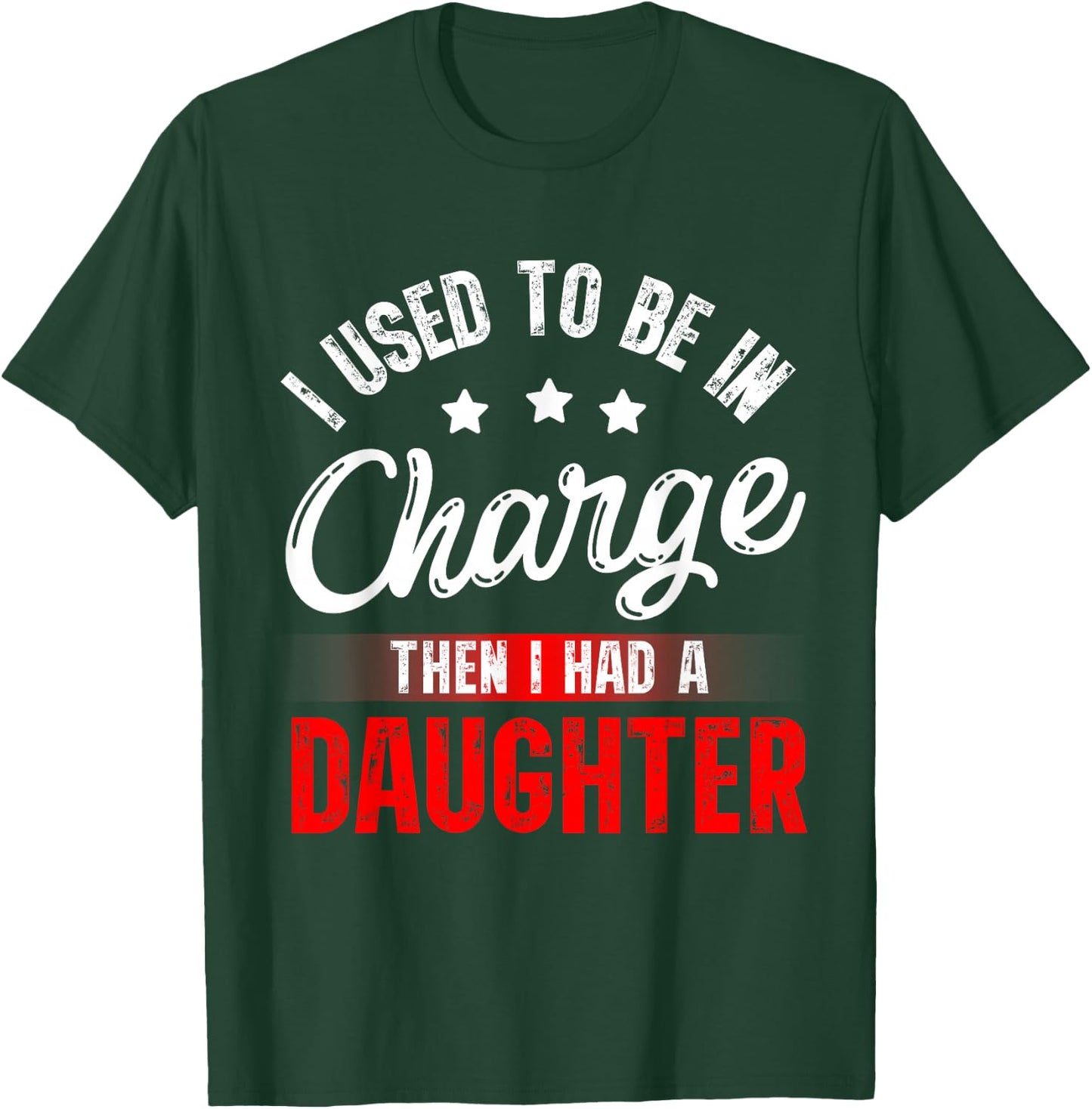 I Used to Be in Charge Then I Had A Daughter Fathers Day T-Shirt - T-Shirt | Forest