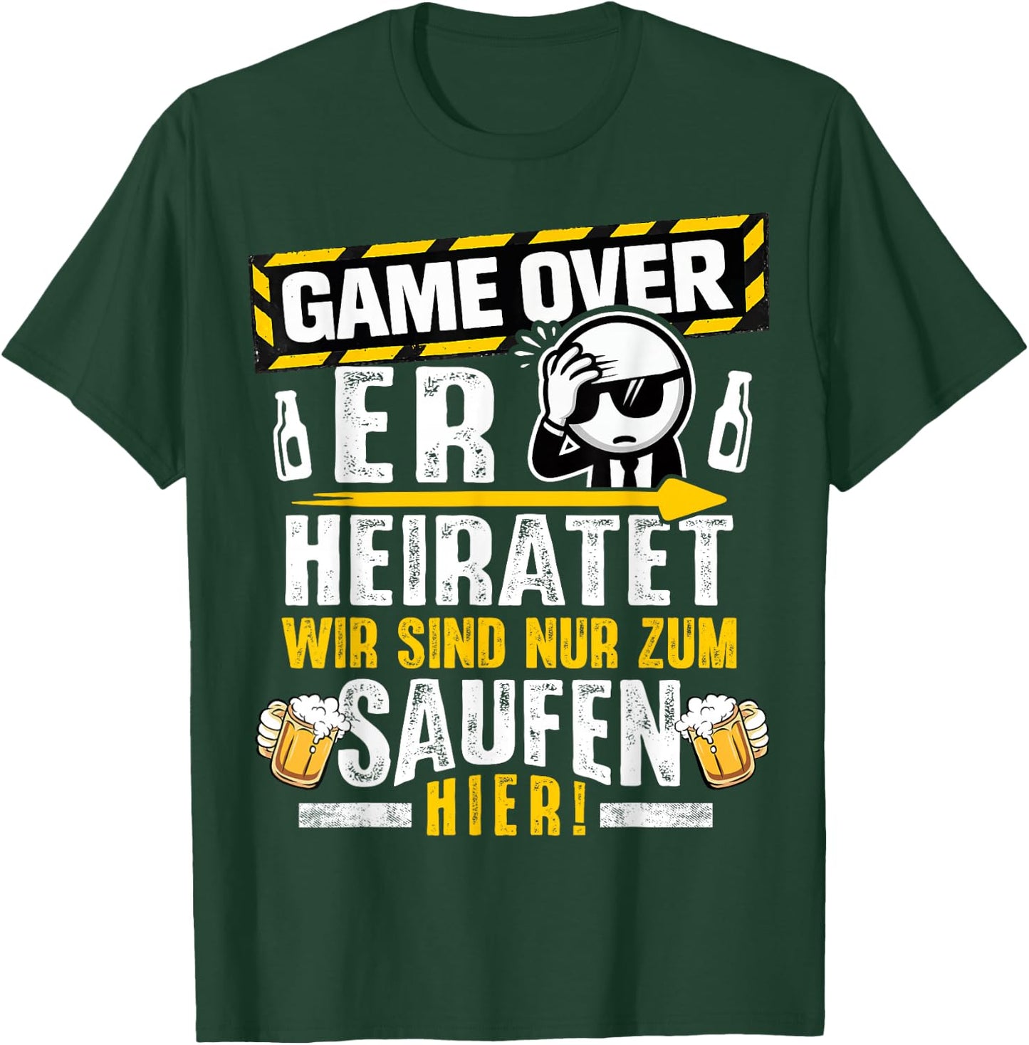 JGA Männer Junggesellenabschied Team Bräutigam JGA T-Shirt - T-Shirt | Forest
