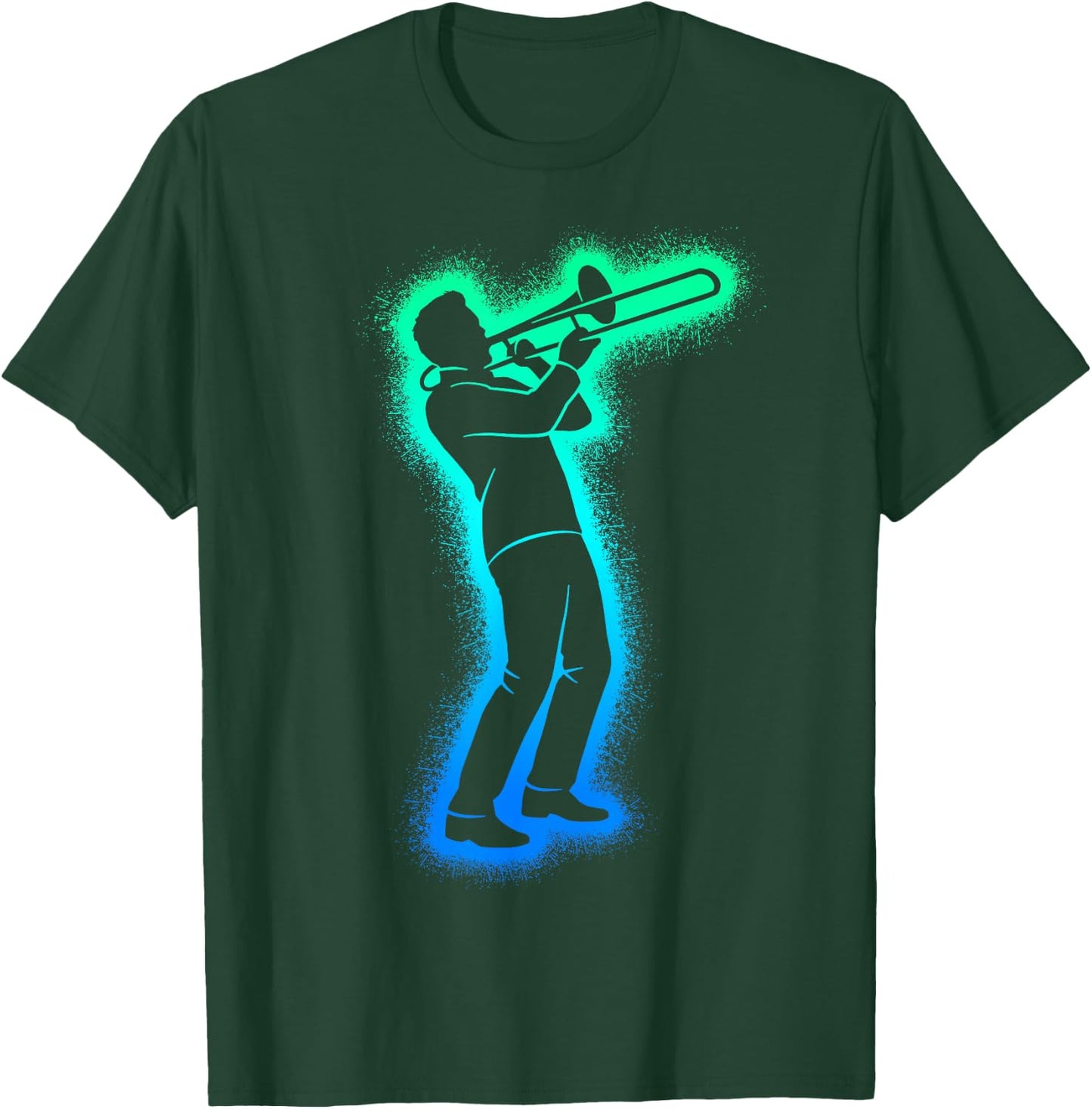 Trombone Player Trombonist Men Boys Kids Trombone T-Shirt - T-Shirt | Forest