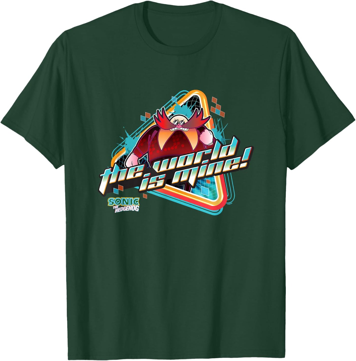Sonic The Hedgehog The World Is Mine! Dr. Eggman Retro T-Shirt - T-Shirt | Forest