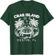 Retro Island Crab Destin, FL Party Sandbar Souvenir Hangout T-Shirt - T-Shirt | Forest