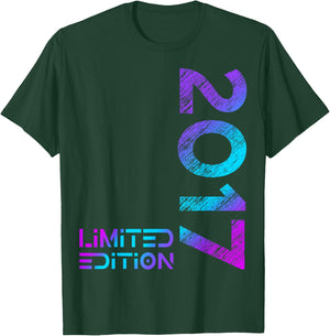 Limited Edition Jahrgang 2017 Junge Mädchen 9. Geburtstag T-Shirt - T-Shirt | Forest