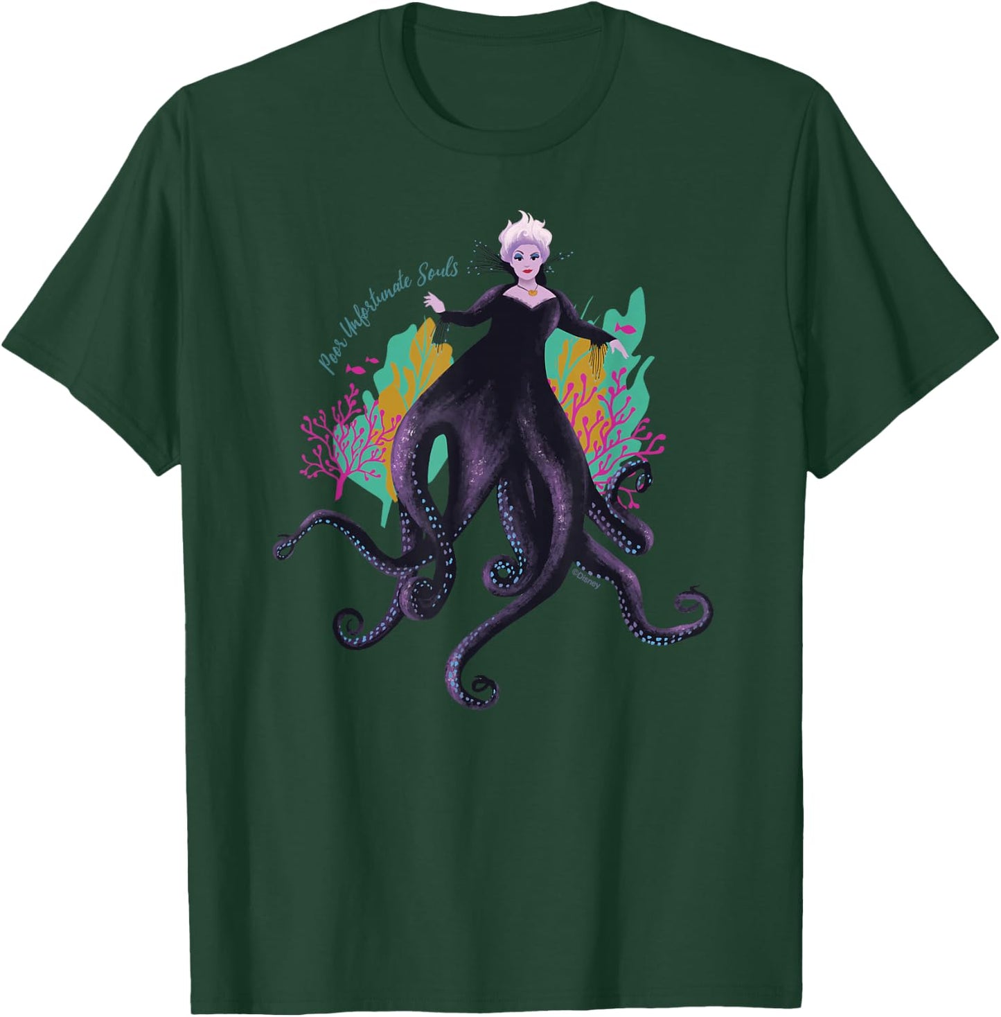 Disney The Little Mermaid Ursula Unfortunate Souls T-Shirt - T-Shirt | Forest