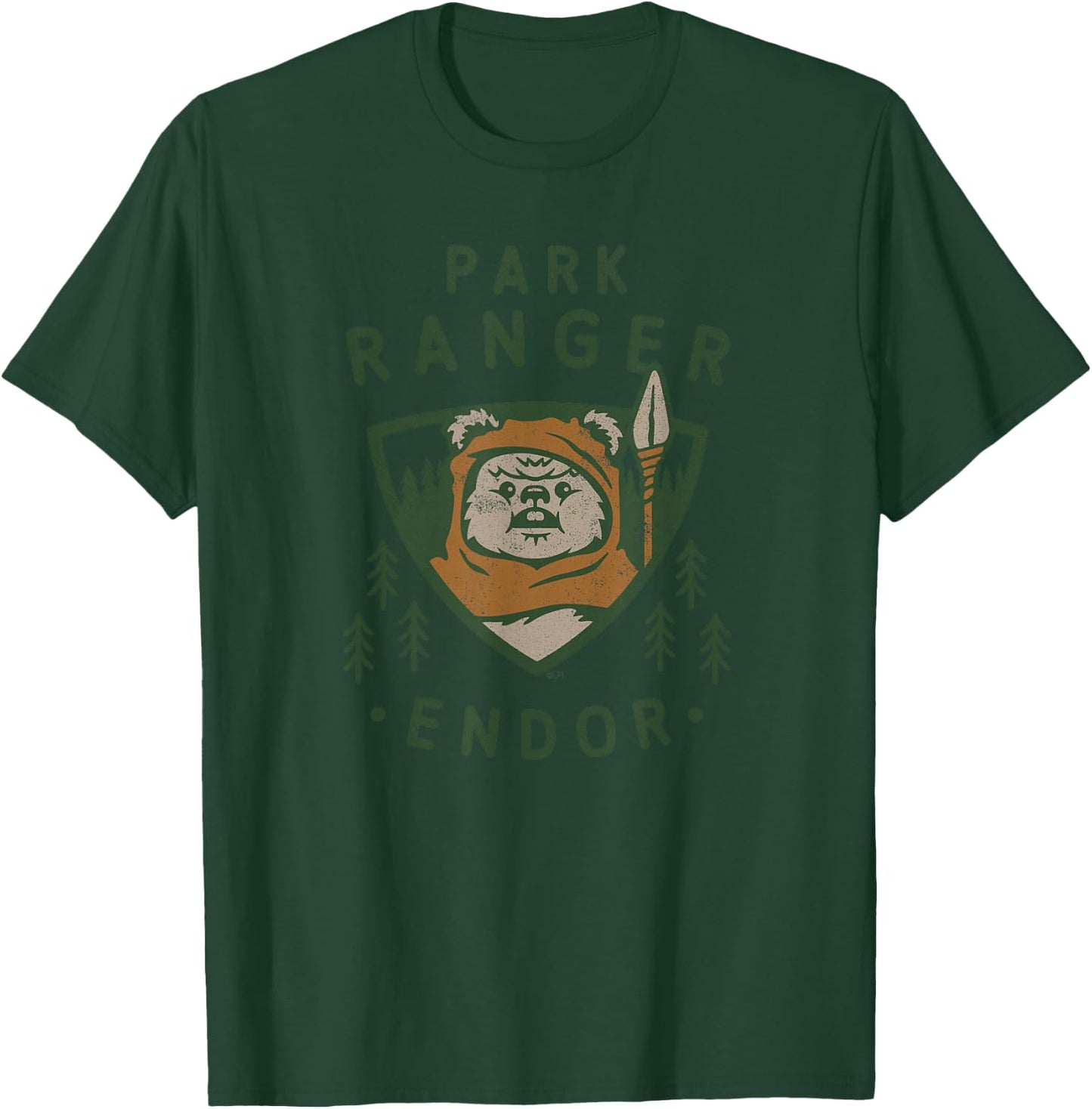 Star Wars Ewok Park Ranger Endor , black T-Shirt - T-Shirt | Forest