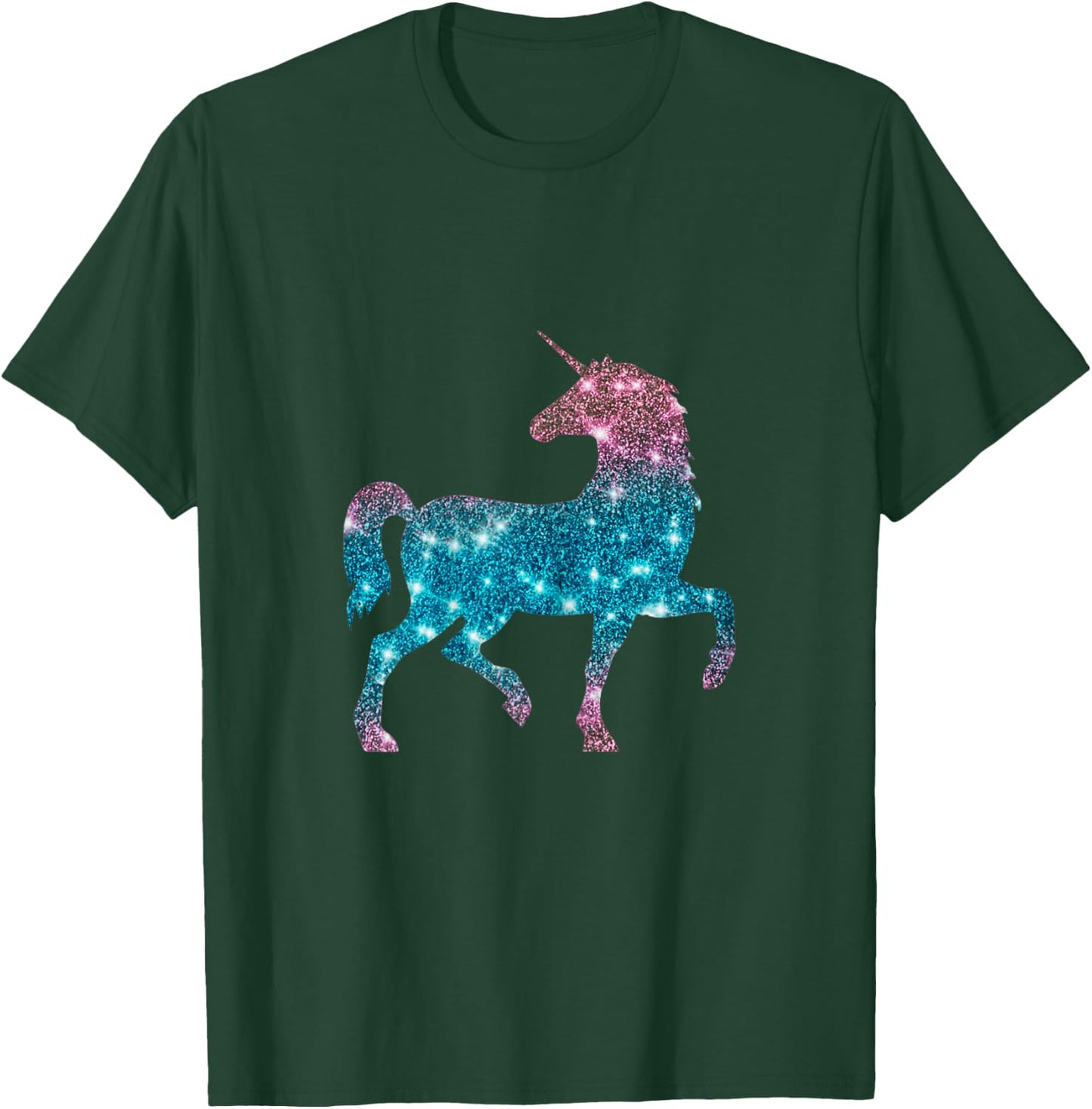 Unicorn for Girls and Unicorns - Not a Real Glitter T-Shirt - T-Shirt | Forest