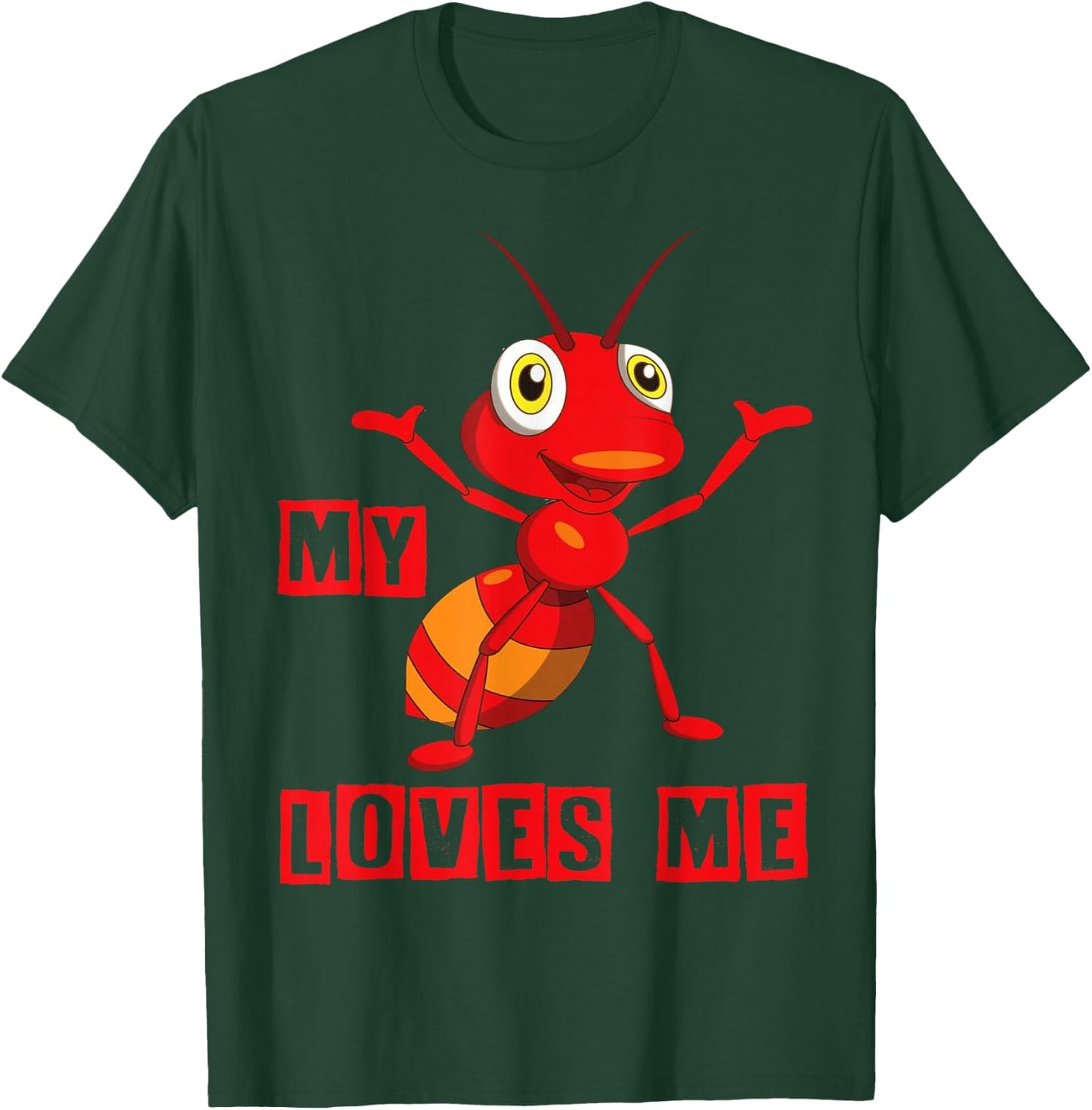 Ant Lovers_My Aunt Loves me for Nephew & Niece T-Shirt - T-Shirt | Forest