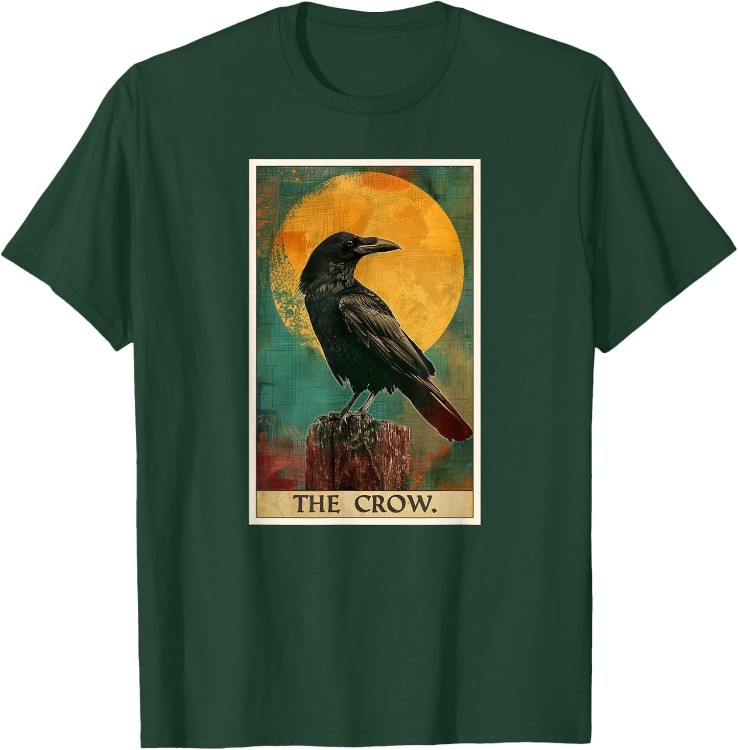 Crow Tarot Card Crows Crow T-Shirt - T-Shirt | Forest
