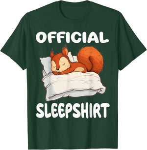Squirrel Official Sleepshirt Pajamas Nightgown T-Shirt - T-Shirt | Forest