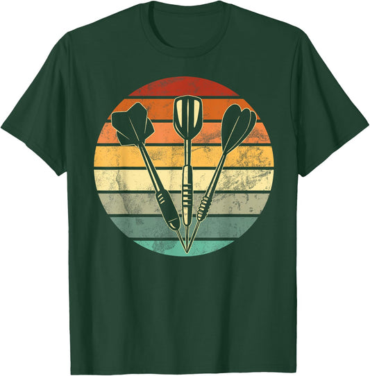 Retro Dartboard 180 Men's , black T-Shirt - T-Shirt | Forest