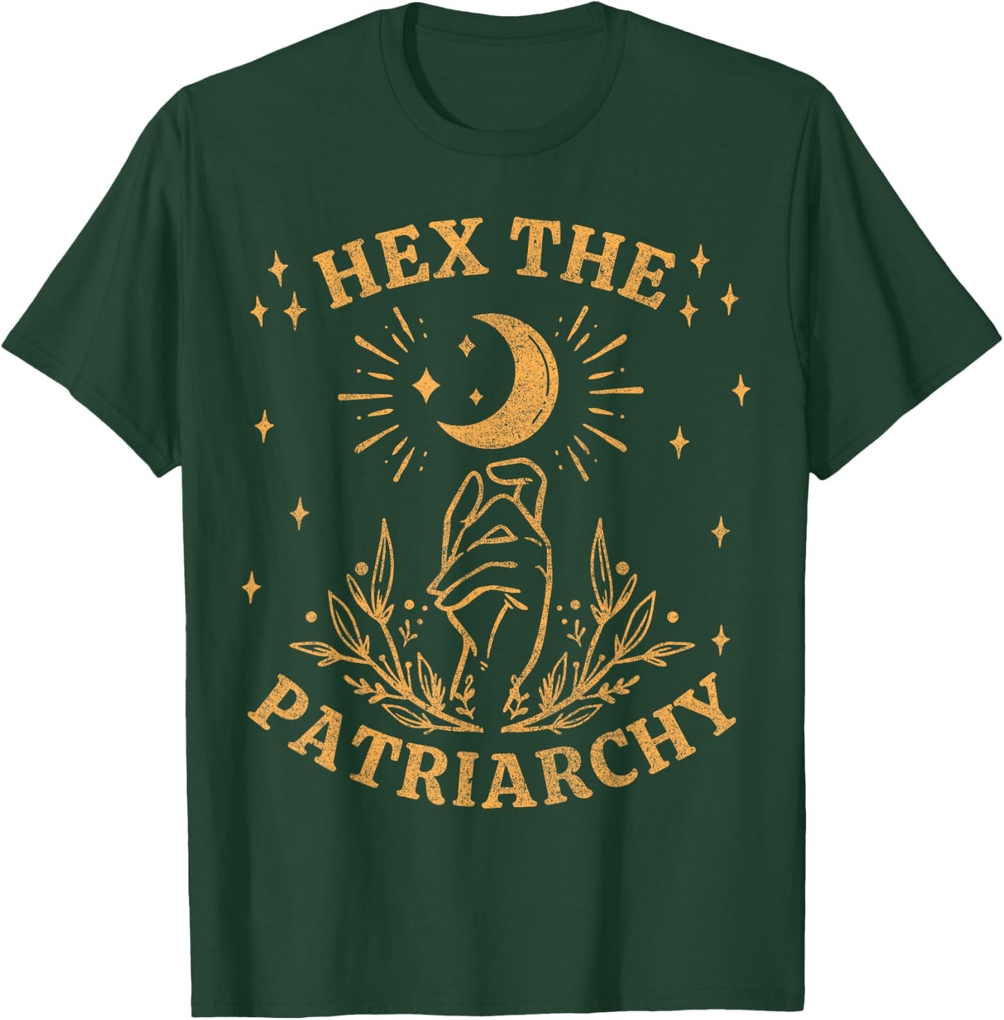 Vintage Feminist Witch, Hex The Patriarchy T-Shirt - T-Shirt | Forest