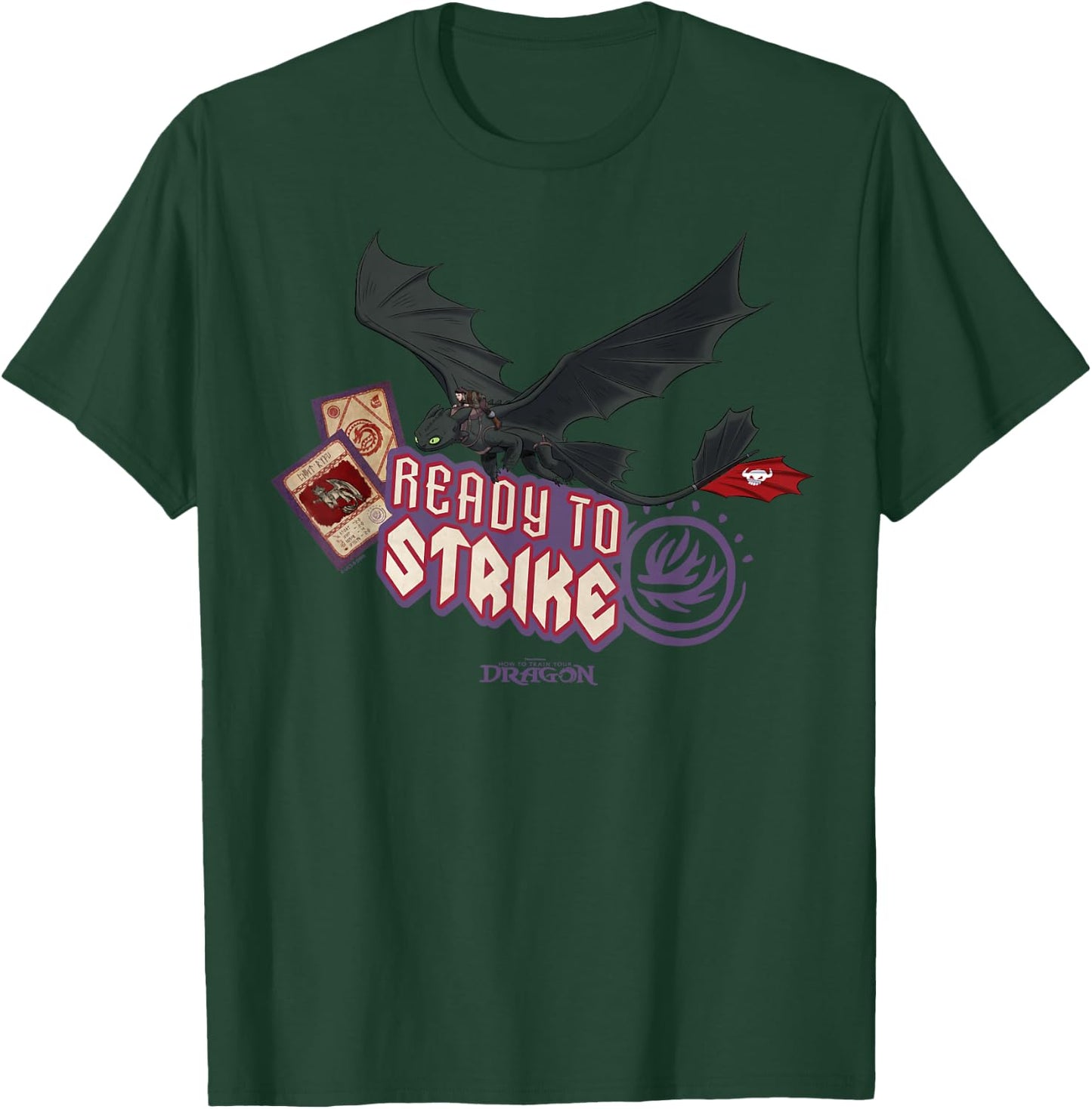 DreamWorks Dragons Toothless Ready to Strike T-Shirt - T-Shirt | Forest