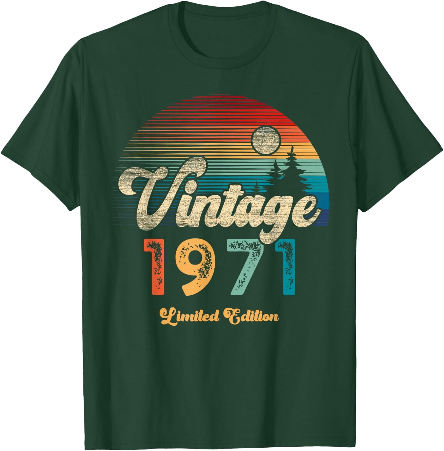Vintage 1971 Limited Edition Sunset 54th Anniversary T-Shirt - T-Shirt | Forest