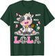 Lola Cute Cow Moo Moo Farmer Birthday Family Matching T-Shirt - T-Shirt | Forest