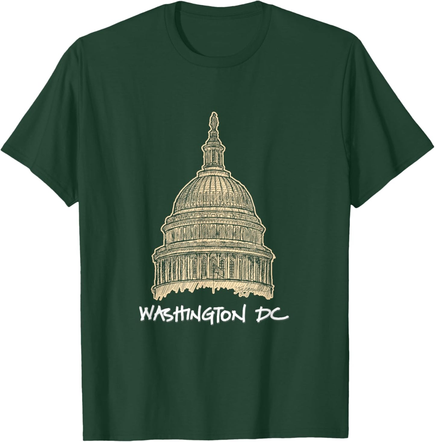US Capitol Building Congress Washington DC T Shirt T-Shirt - T-Shirt | Forest