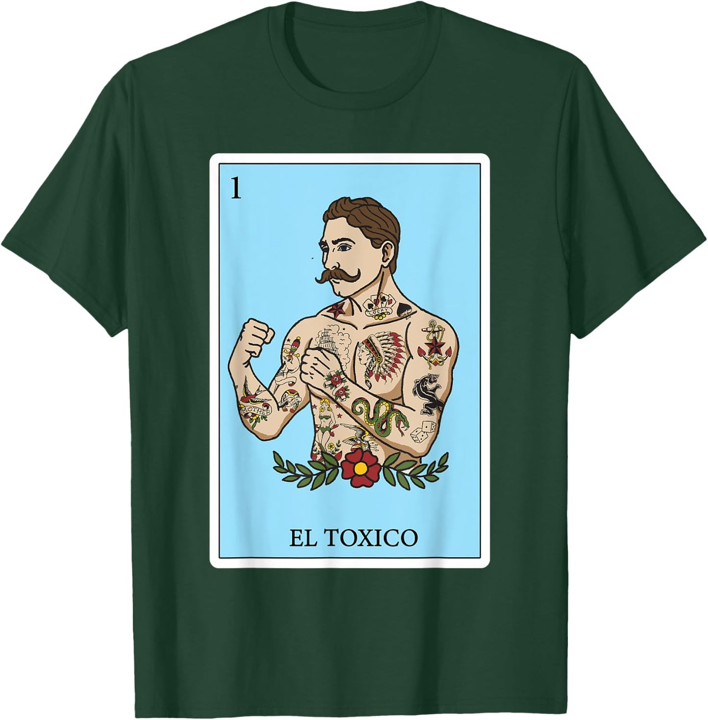 Funny Gifts Spanish-Mexican Bingo - El Toxico T-Shirt - T-Shirt | Forest