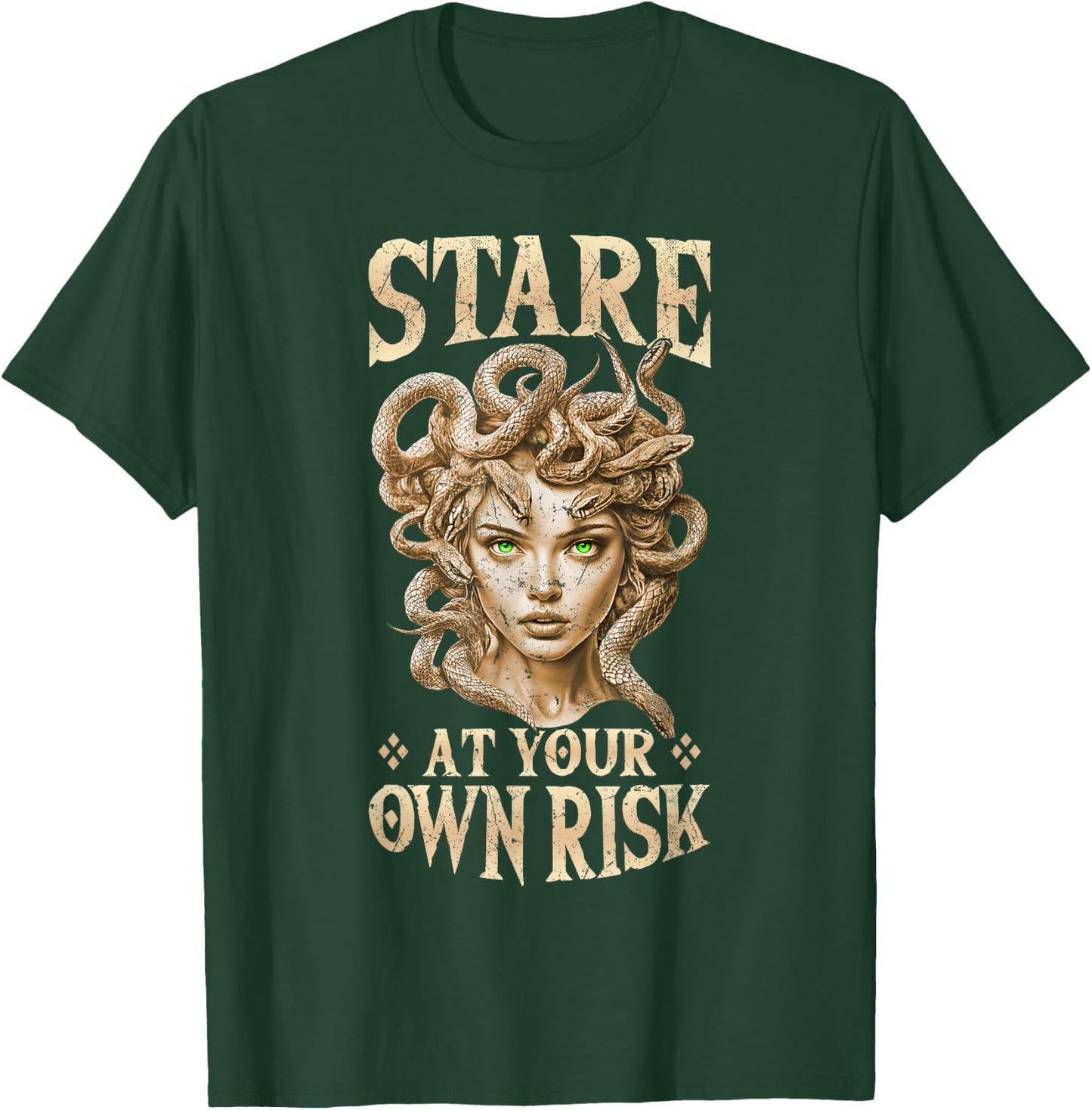 Medusa Graphic Greek Mythology Design Snake Medusa T-Shirt - T-Shirt | Forest